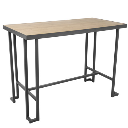 LumiSource CT-RMN GY+NA Roman Counter Height Table
