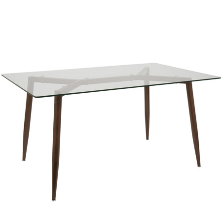 LumiSource DT-CLRA WL+CL Clara Dining Table