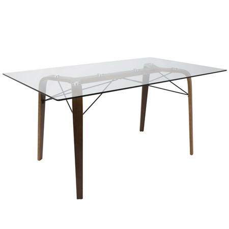 LumiSource DT-TRL6235 WLCL Trilogy Dining Table