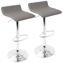 LumiSource BS-ALE GY2 Ale Barstools (Set of 2)