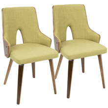 LumiSource CH-STLA WL+GN2 Stella Chairs (Set of 2)