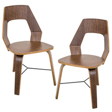 LumiSource CH-TRILO A2 WL Trilogy Chairs (Set of 2)