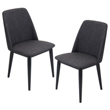 LumiSource CHR-TNT CHAR+B2 Tintori Dining Chairs (Set of 2)