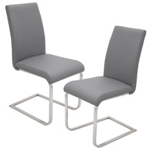 LumiSource DC-FSTR GY2 Foster Dining Chairs (Set of 2)