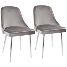 LumiSource DC-MARCL SV2 Marcel Dining Chairs (Set of 2)