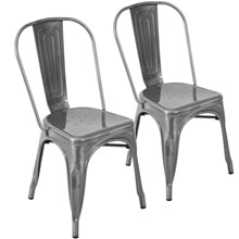 LumiSource DC-TW-OR SV2 Oregon Dining Chairs (Set of 2)