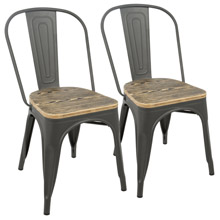 LumiSource DC-TW-OR2 Oregon Dining Chairs (Set of 2)