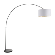 LumiSource LS-SALFL BK+WAU Salon Arc Floor Lamp