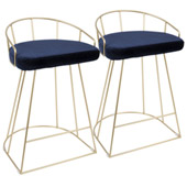 Contemporary Canary Counter Stools (Set of 2) - LumiSource B26-CNRY AU+BU2