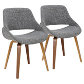 Fabrico Chairs (Set of 2) - LumiSource CH-FBCONL WLGY2