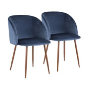 Fran Dining Chairs (Set of 2) - LumiSource CH-FRAN WL+BU2