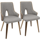 Stella Chairs (Set of 2) - LumiSource CH-STLA WL+LGY2