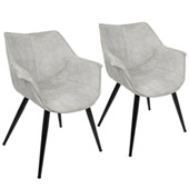 Wrangler Chairs (Set of 2) - LumiSource CH-WRNG LGY2