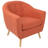 Mid-Century Modern styling Rockwell Armchair - LumiSource CHR-AH-RKWL OR