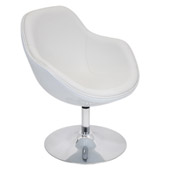 Contemporary Saddlebrook Chair - LumiSource CHR-SDLBRK W