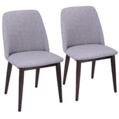 Tintori Dining Chairs (Set of 2) - LumiSource CHR-TNT WL+LGY2
