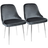 Marcel Dining Chairs (Set of 2) - LumiSource DC-MARCL BU2