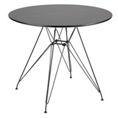 Avery Round Dining Table - LumiSource DT-AVRYRD BK+WL