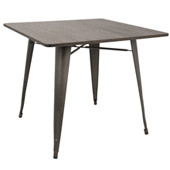 Industrial Oregon Square Table - LumiSource DT-OR3636 AN+E