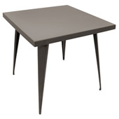 Industrial Austin Metal Dining Table - LumiSource DT-TW-AU3232 AN