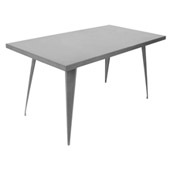 Industrial Austin Metal Dining Table - LumiSource DT-TW-AU6032 GY