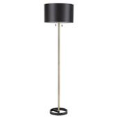 Contemporary Hilton Floor Lamp - LumiSource L-HLTNFL AU+BK