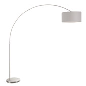 Contemporary Salon Arc Floor Lamp - LumiSource LS-L-SALFLR GY