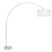 Contemporary Salon Arc Floor Lamp - LumiSource LS-L-SALFLR W