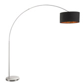 Contemporary Salon Arc Floor Lamp - LumiSource LS-SALFL BKCU
