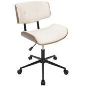 Mid-Century Modern styling Lombardi Office Chair - LumiSource OC-JY-LMB WL+CR