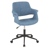 Vintage Flair Office Chair - LumiSource OC-VFL BK+BU