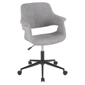 Vintage Flair Office Chair - LumiSource OC-VFL BK+GY