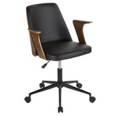 Verdana Office Chair - LumiSource OC-VRDNA WL+BK