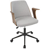 Verdana Office Chair - LumiSource OC-VRDNA WL+GY
