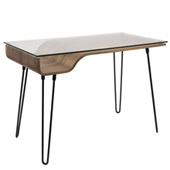 Mid-Century Modern styling Avery Desk - LumiSource OFD-AVERY WL
