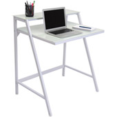 Contemporary 2-Tier Desk - LumiSource OFD-TM-2TIER W