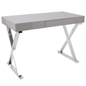 Luster Office Desk - LumiSource OFD-TM-LSTR GY