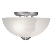 Contemporary Somerset Semi-Flush Ceiling Fixture - Livex Lighting 4206-91