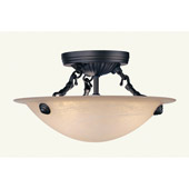 Traditional Milan Semi Flush Ceiling Fixture - Livex Lighting 5624-07
