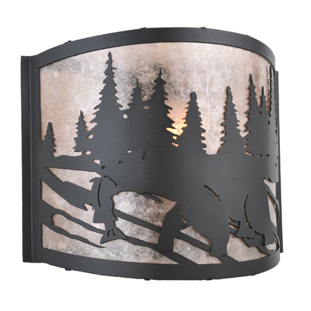 Meyda 107450 Grizzly Bear Left Wall Sconce