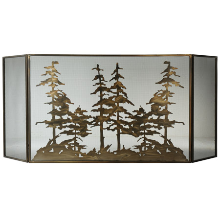 Meyda 113067 Tall Pines Folding Fireplace Screen