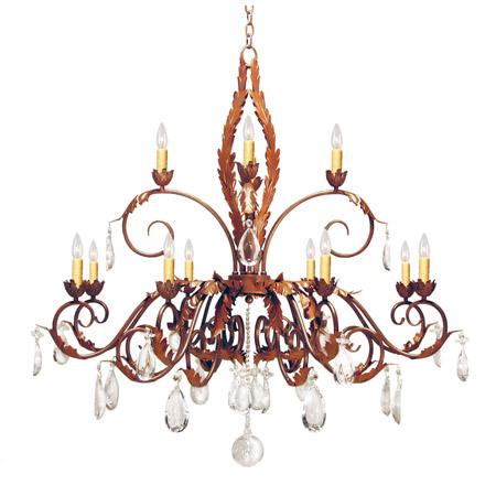 Meyda 120354 Country French 48" Wide 12 Light Two Tier Chandelier