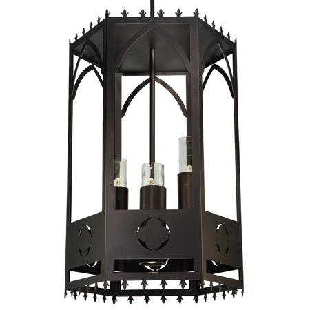 Meyda 123232 Woolf Gothic Lantern with Downlights