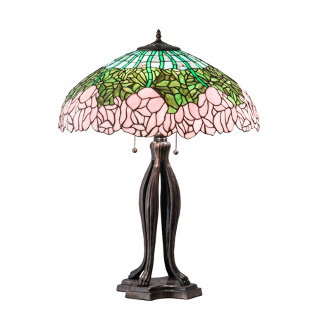 Meyda 126904 Cabbage Rose 30" High Table Lamp