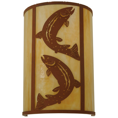 Meyda 130803 Leaping Trout Wall Sconce