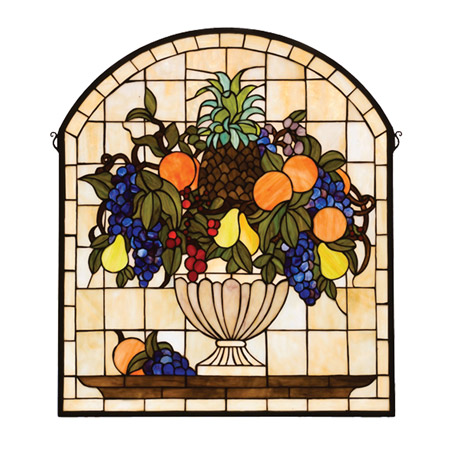 Meyda 13297 Tiffany Fruitbowl Stained Glass Window