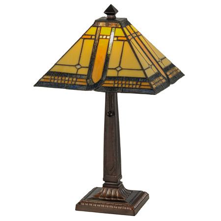 Meyda 147482 Sierra Prairie 12.75"Sq Table Lamp