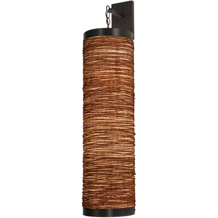 Meyda 151474 Cilindro Jute Wrapped Arrow Root Hanging Wall Sconce