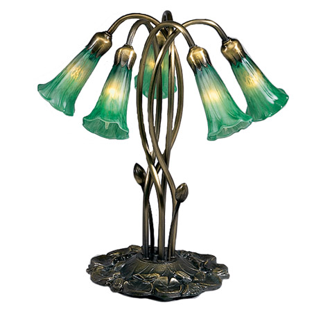 Meyda 15386 Pond Lily Green Accent Lamp