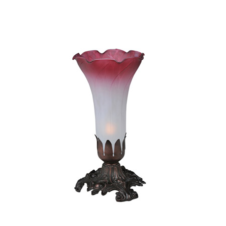 Meyda 15653 Pond Lily Pink/White Accent Lamp